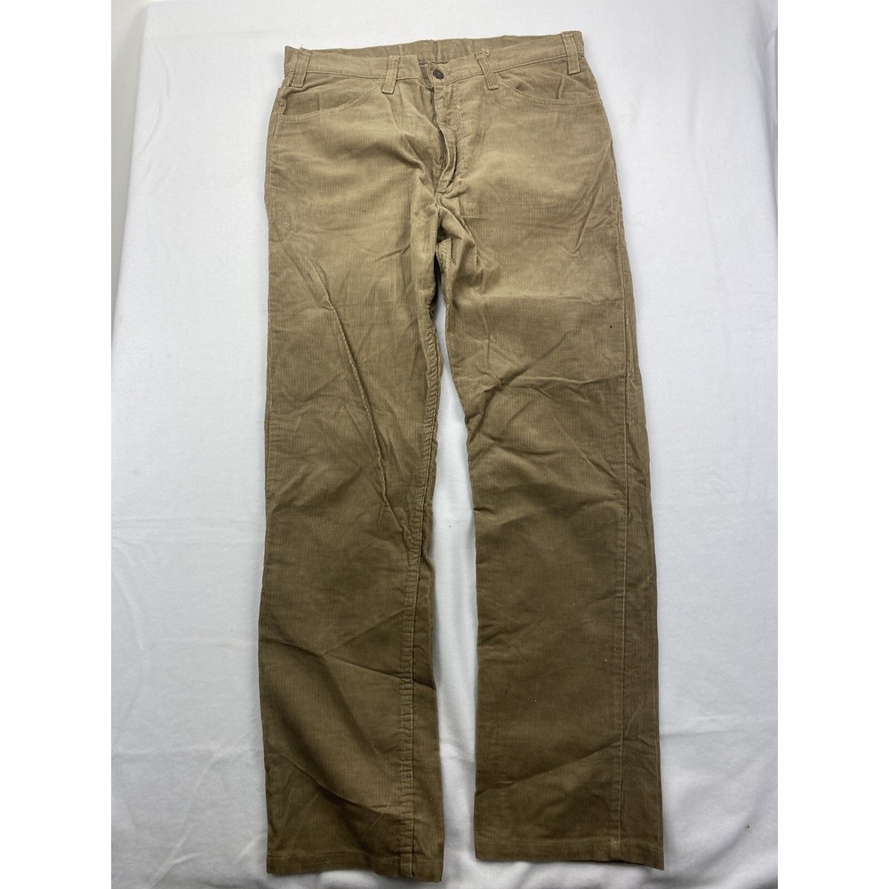 LEVIS 519 corduroy‎ pants 36x32 Straight Leg Vintage White Tag Talon 42 Zipper
